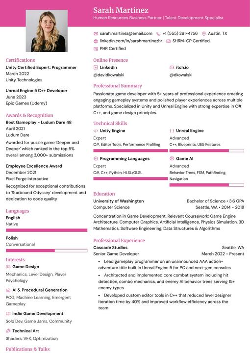 Modèle de CV recommandé pour Assistant administratif